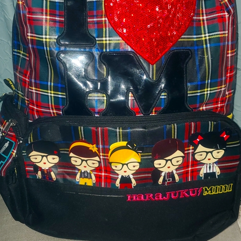 Harajuku Mini Backpack "I LOVE HM"